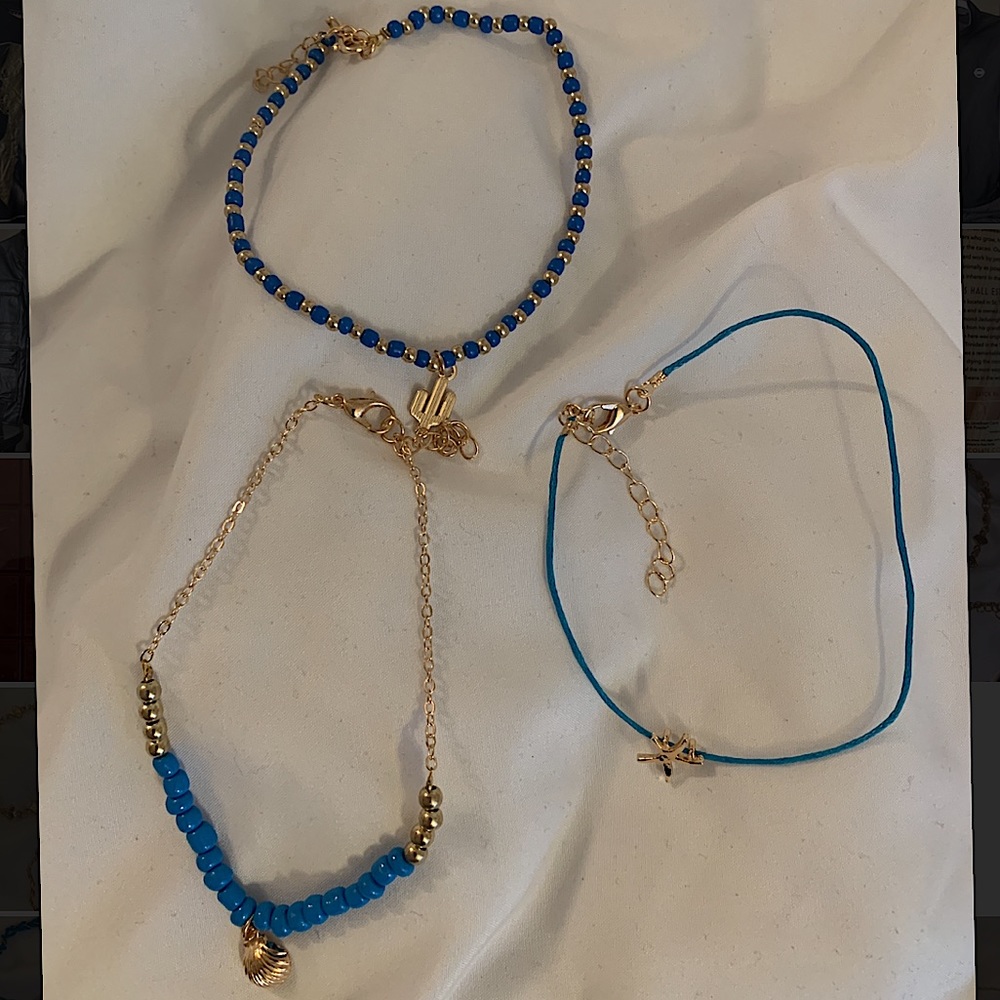 3 piece Anklet/Bracelet set